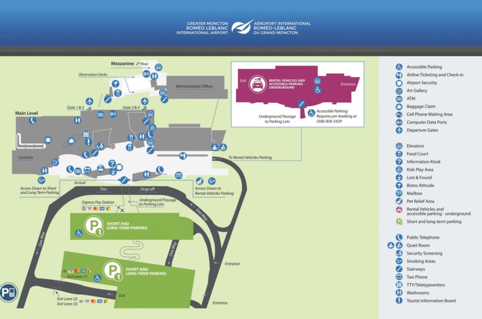 Greater Moncton International Airport (YQM) Pet Relief Areas