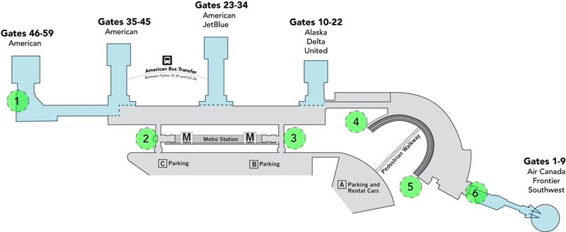 Reagan National Airport Dca Pet Relief Areas Pet Friendly Travel